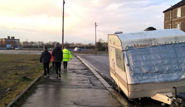 people walking in a community