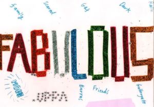 Artwork showing the names of the characters in PEEK theatre group's play 'G40fied'